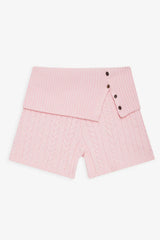 Nolan Cable Cloud Knit Mini Short Rose Quartz