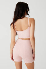 Marabelle High Waist Short Pink Petals
