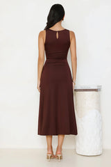 Everything Energy Midi Dress Chocolate