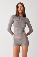 Providence Cloud Knit Sweater Dark Pearl