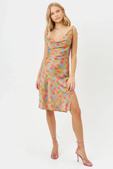 Doll Face Silk Dress Groovy