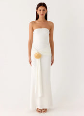 Party After Party Shell Maxi Dress White