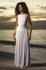 NALLA MAXI DRESS WHITE