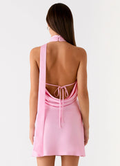 Keena Scarf Mini Dress Pink