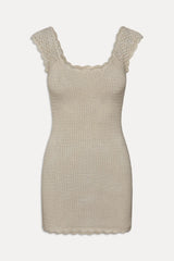 Kai Crochet Mini Dress Sand Dollar