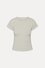 Baylee Knit Tee Soft Vanilla