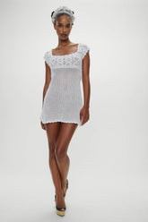 Eloise Crochet Mini Dress Angels Meadow