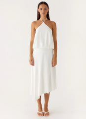 To The Girls Midi Dress White