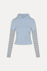 Marina Knit Hoodie Lighthouse