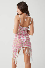 Hendrix Crochet Skirt Pink Sugar