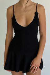 Houston Cable Cloud Knit Dress Black