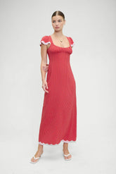 Rosalyn Polka Dot Maxi Dress Ladybug