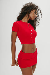x Khy Briar Cloud Knit Skirt Heartstrings