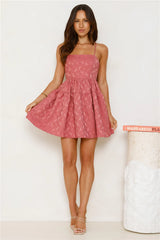 Softly Stunning Mini Dress Rose