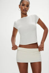Baylee Knit Tee Soft Vanilla