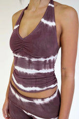 Matilde Halter Tie Dye Top Taro Tie Dye