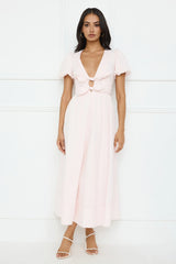 Peach Fizz Maxi Dress Pink