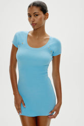 Haze Knit Mini Dress Blue Vanilla