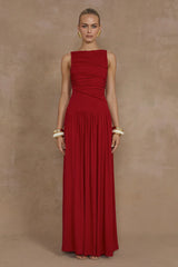NALLA MAXI DRESS CHERRY