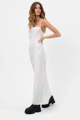 Cara Satin Maxi Dress Day Lily