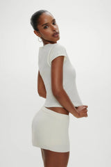 Baylee Knit Tee Soft Vanilla