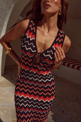 ANDREA MAXI DRESS JAFFA COMBO