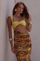 ALZONA CUTOUT MAXI DRESS MAGNOLIA MANGO