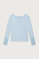 Angel Waffle Long Sleeve Top Flurries
