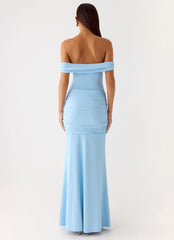 Vee Bardot Maxi Dress Blue