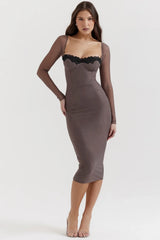 smoke corset dress