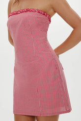 Poppy Strapless Cotton Mini Dress Picnic Basket