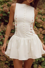 NEVAH MINI DRESS WHITE