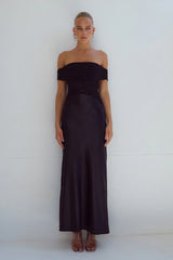 AMORET MIDI DRESS BLACK