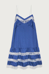 Tennessee Satin Midi Dress Sailor Dot