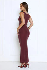Mariners Glow Glitter Maxi Dress Plum