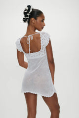Eloise Crochet Mini Dress Angels Meadow