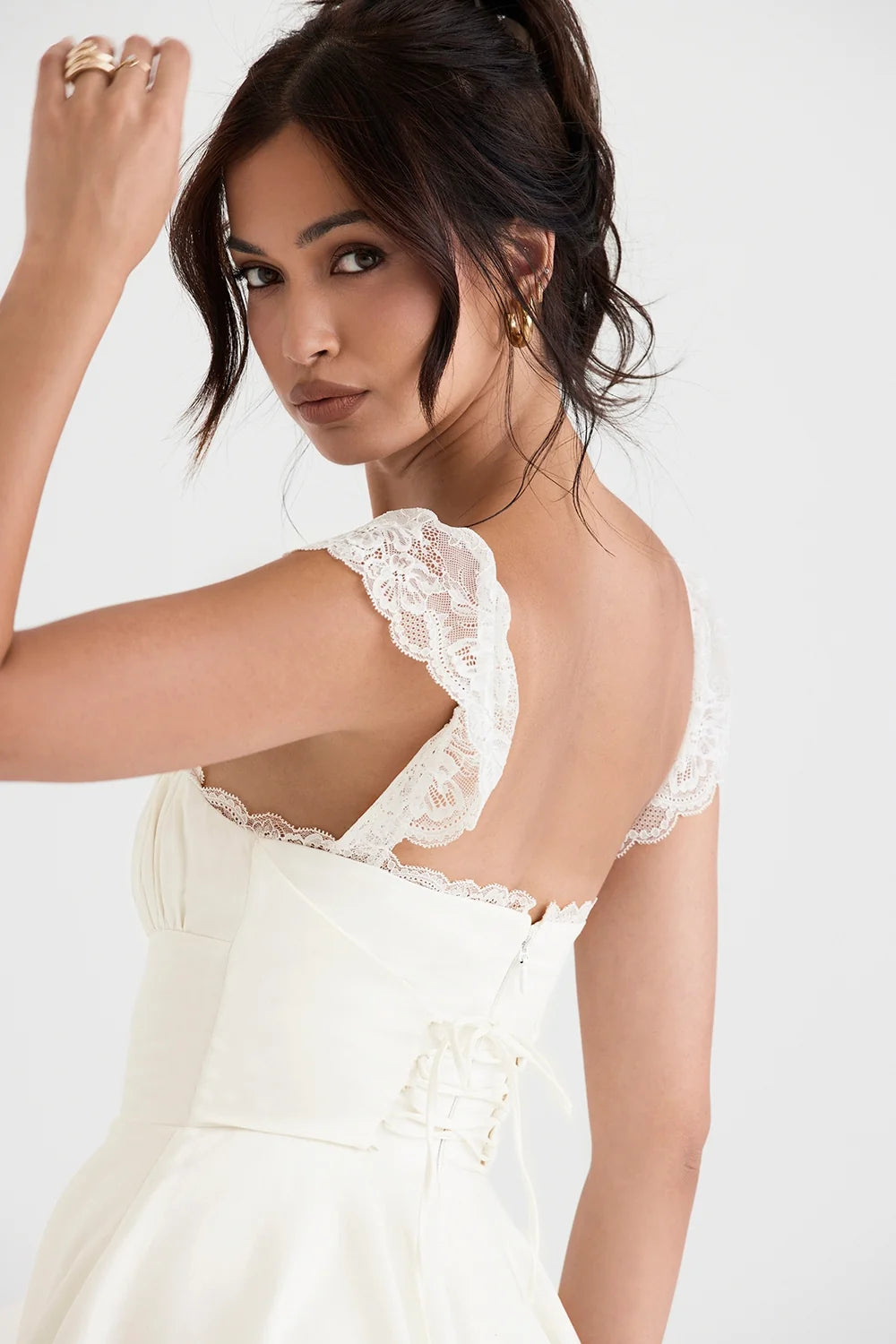 ivory a line mini dress