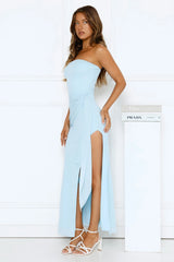 City Drift Strapless Maxi Dress Blue