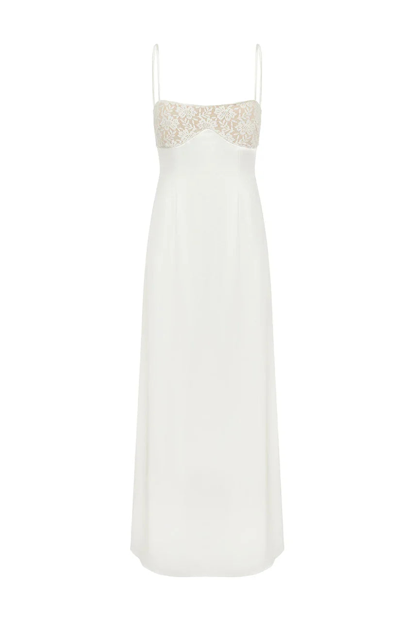 ALLULA MIDI DRESS IVORY