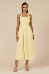 LOCKLEA MIDI DRESS LEMON