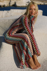 EMERIE SCOOP NECK MAXI DRESS XYLA WAVE