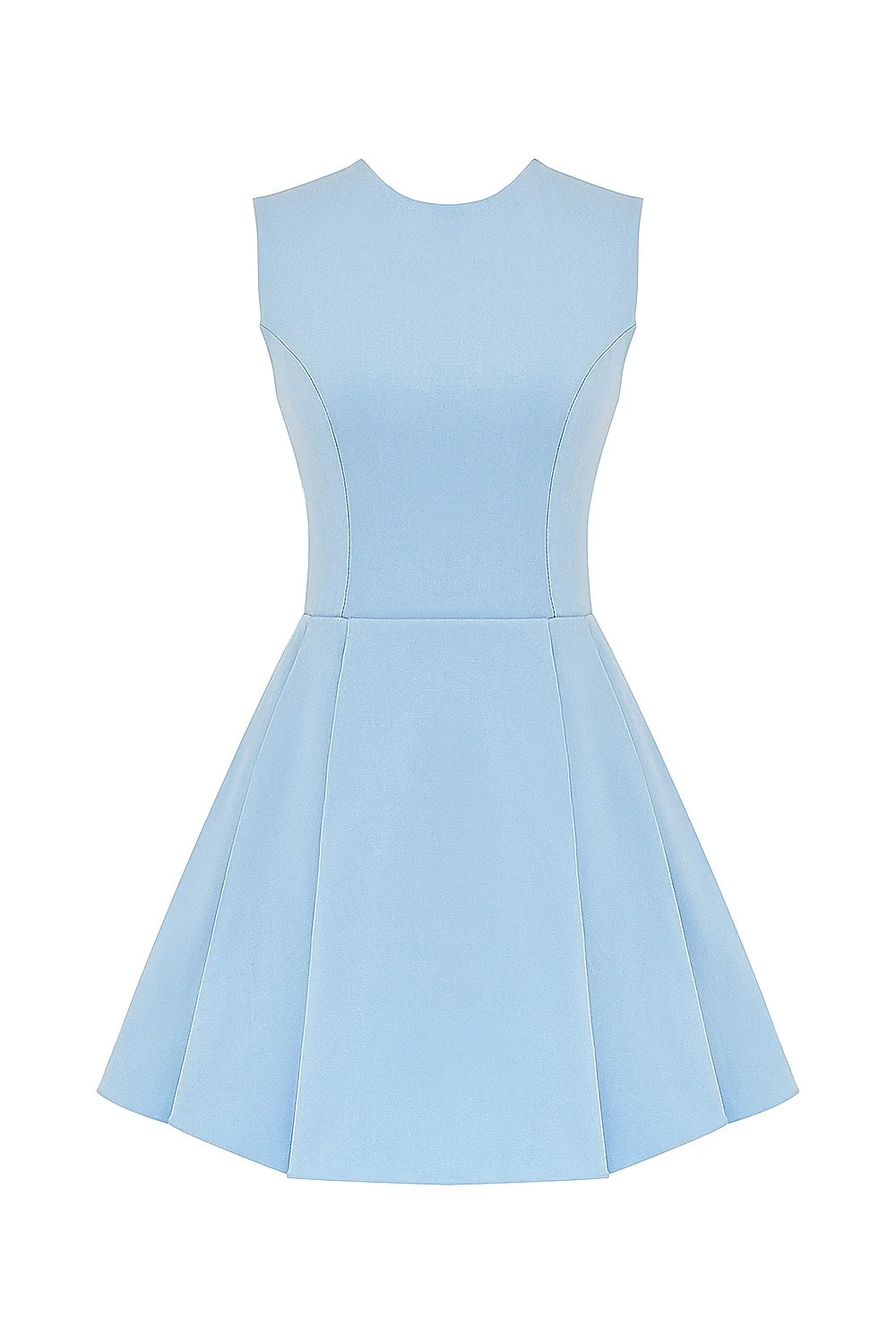 tuscan blue twill mini dress