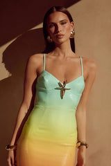 BENITO MIDI DRESS MULTI