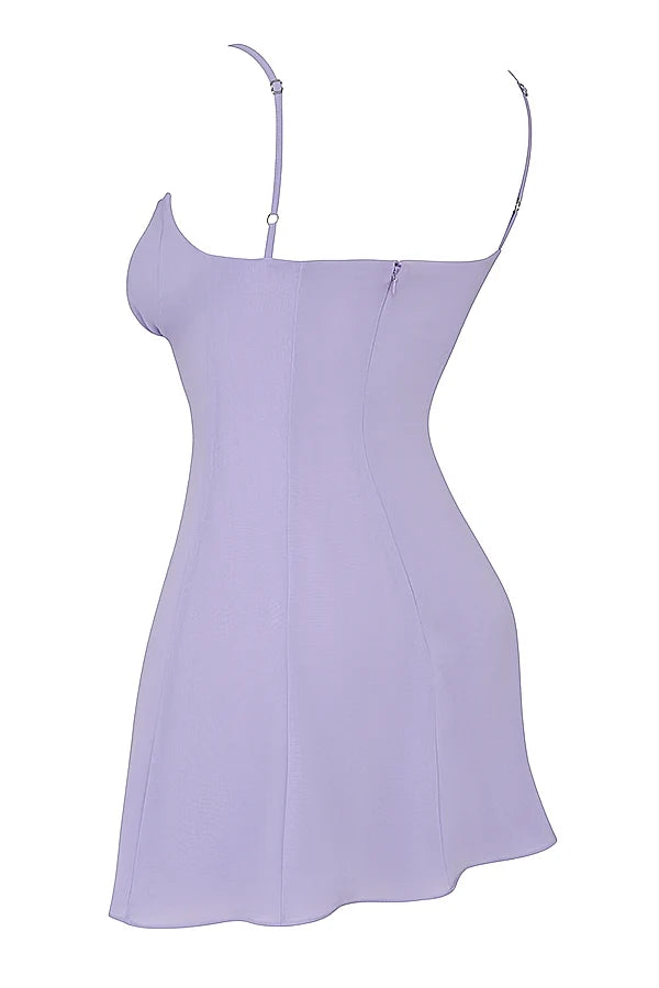 lavender mini dress