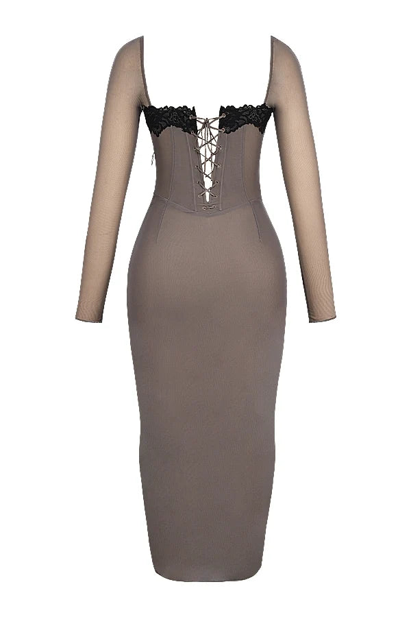 smoke corset dress