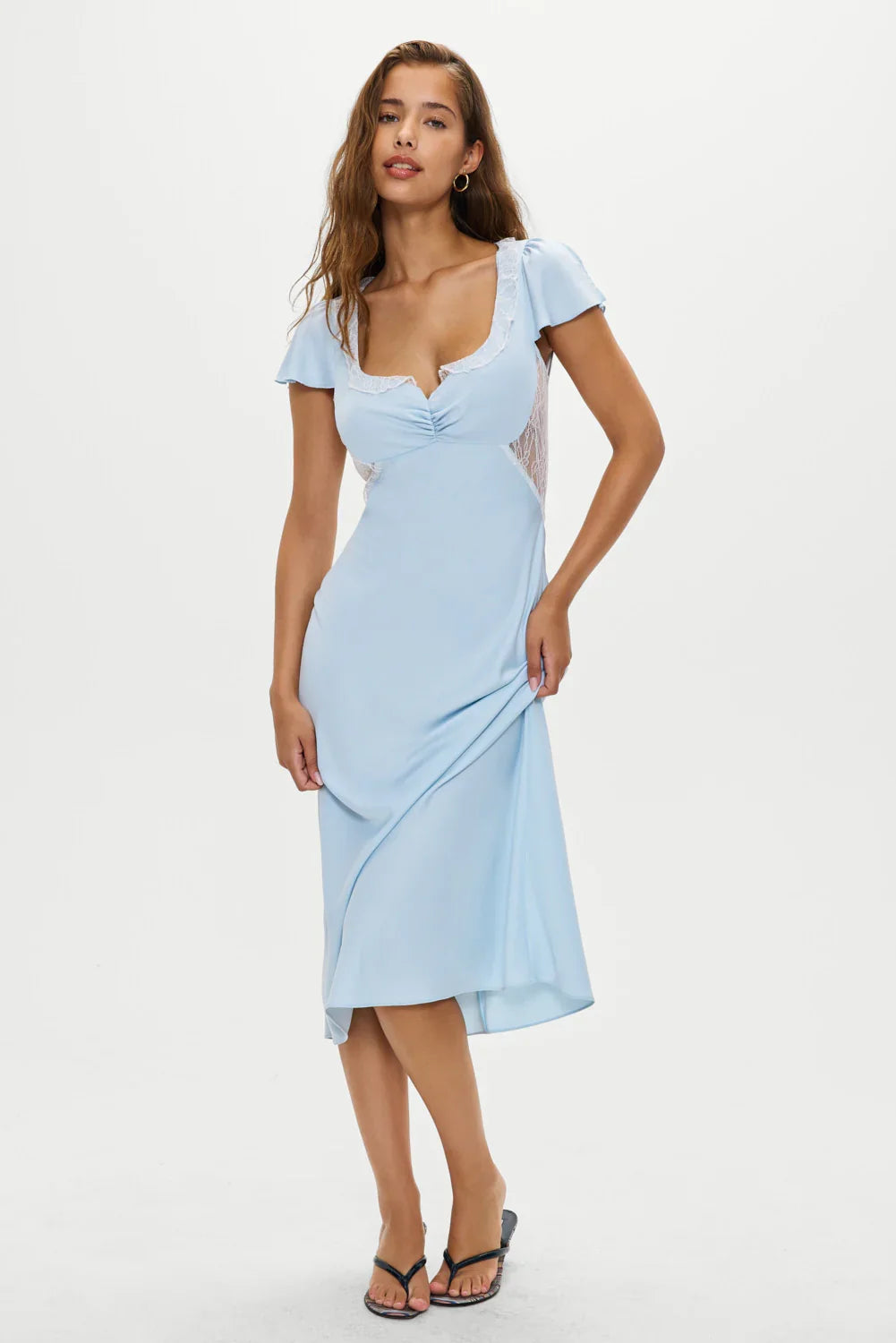 Delicate Lace Midi Dress Angels Breath