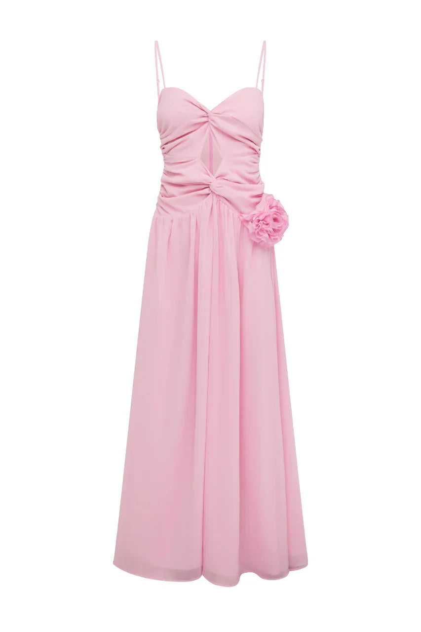 DANIKA SIDE SLIT MAXI DRESS MUSK