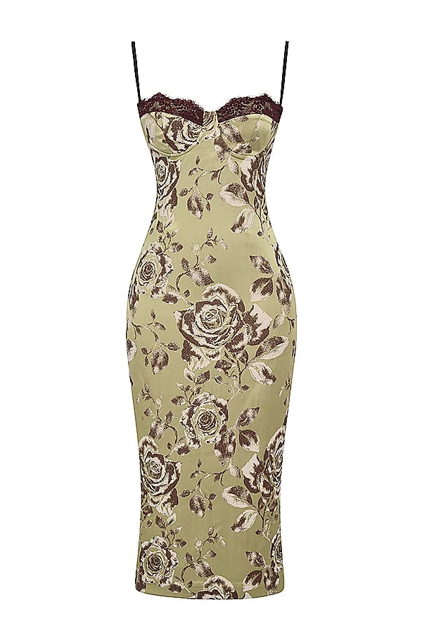 floral print midi dress