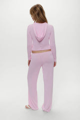 Ela Low Rise Knit Pants Pink Cloud