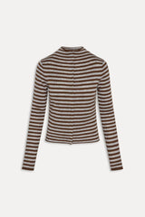 Leo Knit Button Up Cardigan Pebble